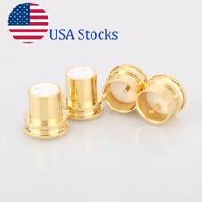 2Pcs Gold Plated XLR Plug Cap Shielded Anti-o...
