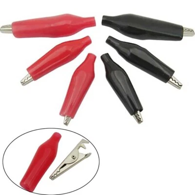 MARKENLOS Klein Mittel Groß Rot & Schwarz Krokodilklemmen/Krokodil Für Testkabelverbindung