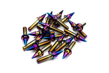 M7 24mm Neo Chrome Spiked 2pc 3pc Split Rim Assembly Bolts Bbs Rm Lm Oz Wheels