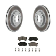 Front Coated Disc Brake Rotors And Ceramic Pads Kit For 2003-2005 Mazda 6