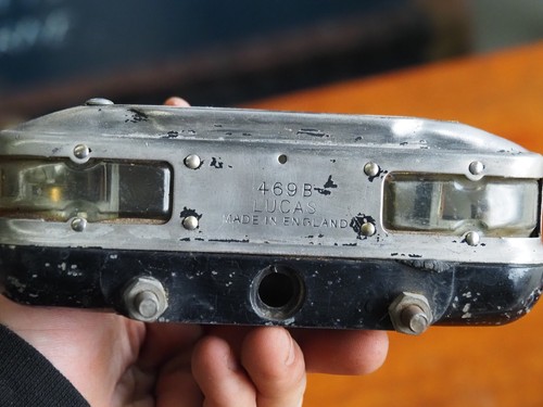 Original Vintage Lucas 469B Number Plate & Reversing Lamp Light Jaguar Austin MG - Picture 2 of 5
