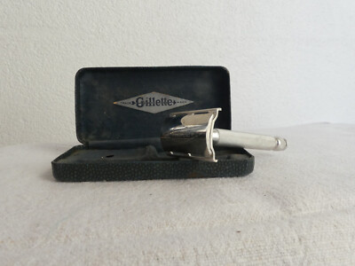 Vintage Gillette razor Vorkrieg 1938 - 45 Rasierhobel made in England mit Box