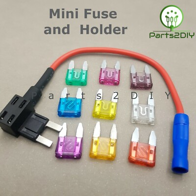 Inline Mini Spaten Sicherungshalter Mini Sicherung, Auto, Van, Motorrad, Auto Huckepack