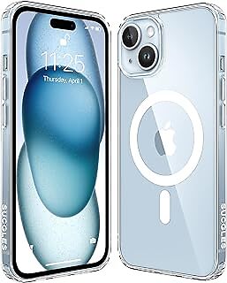 SUCGLES for iPhone 15 Case with MagSafe| [Strongest Magnet] [10FT Military Grade