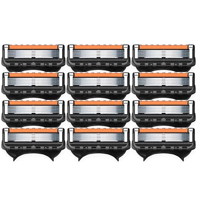 QUIKZ RASIERKLINGEN FÜR GILLETTE FUSION 5 PROGLIDE EDELSTAHL-KLINGEN ERSATZ RASIER