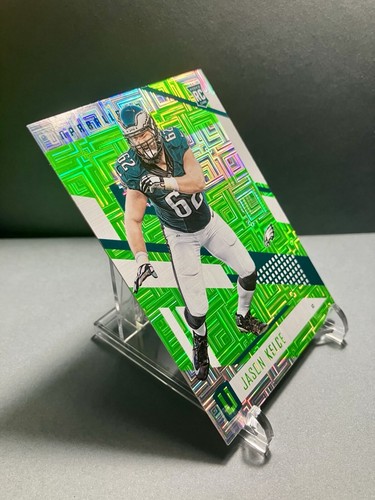 2017 JASON KELCE Unparalleled (RC) Lime Green Card# 120 - Picture 2 of 6