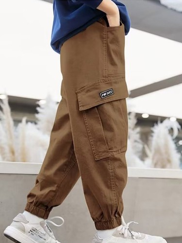 Kids Boy's Trousers Hiking Sweatpants Jazz Cargo Pants Jogging Bottoms Workout - Picture 25 of 34