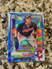 2021 Bowman Chrome Sapphire Edition Prospects Nolan Jones Cleveland Indians