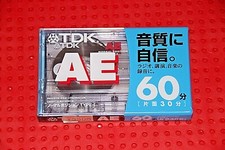 TDK  AE          60   VS  III      BLANK  CASSETTE TAPE (1)  (SEALED)