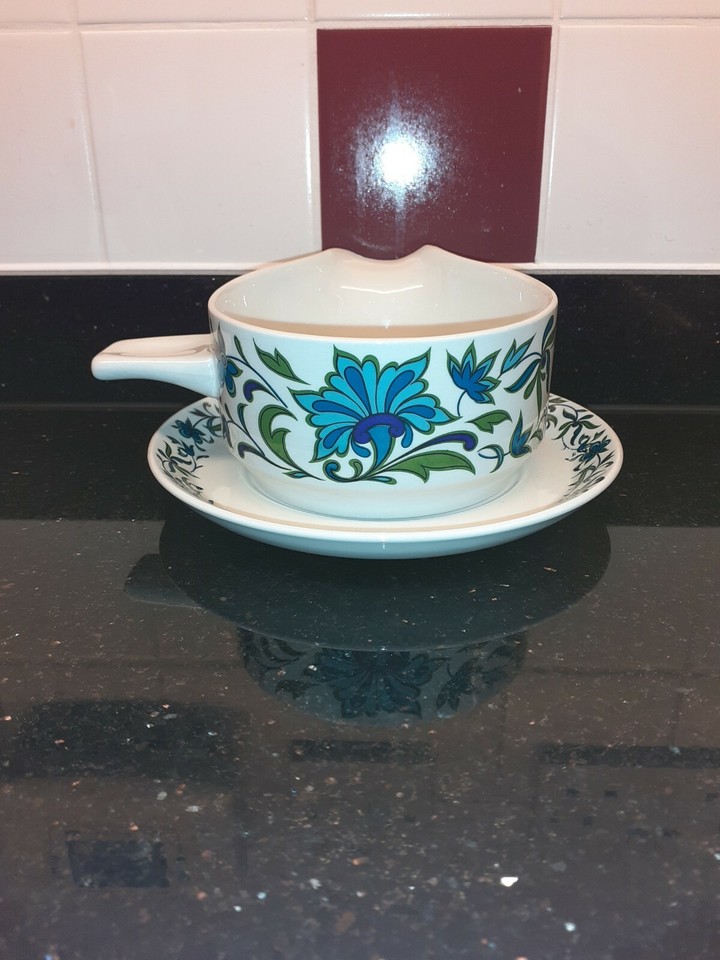 Midwinter Spanish Garden Gravy Boat & Saucer eBay