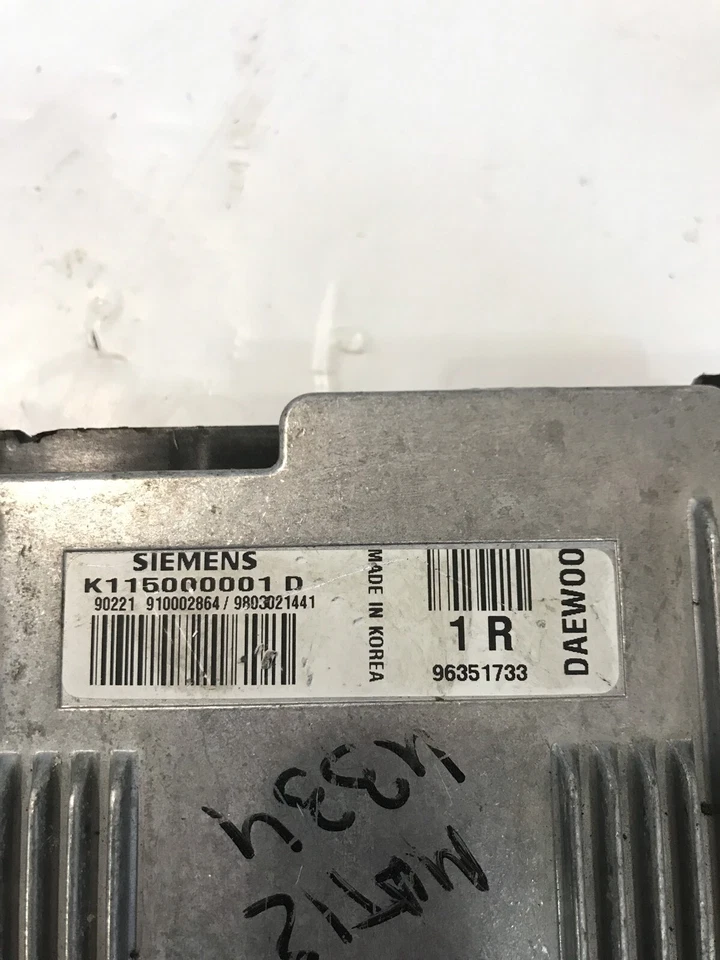 Unidad de control del motor Daewoo Matiz-Ecu 96351733 K115000001 genuina 2002 - Imagen 2 de 4