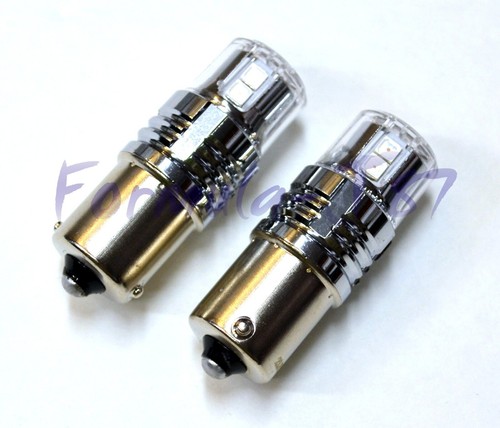 LED 15W 1156 Red Two Bulbs Light Rear Turn Signal Replacement Upgrade Stock Lamp - Picture 3 of 18