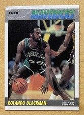 Rolando Blackman 1987 Fleer Basketball #12 Dallas Mavericks VG