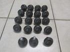 {Lot of 19} Hammered Dark Black Iron Cabinet Knobs
