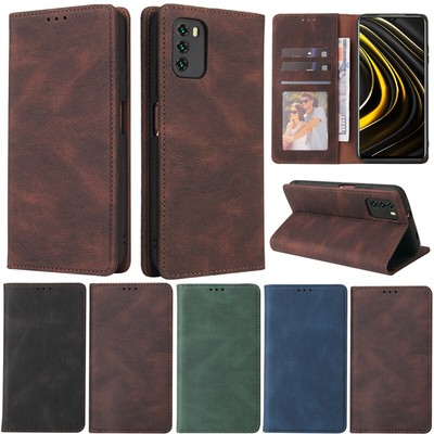 Retro Wallet Leather Flip Cover Case For Xiaomi Redmi Note 10 Note 9S Note 8T 9C