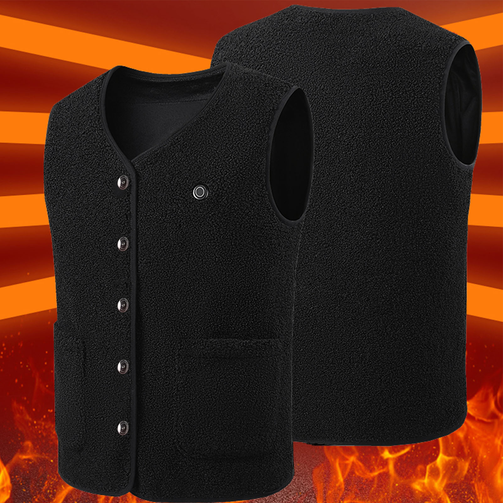 USB Heated Vest for Men & Women - Electric Thermal Winter Jacket with Warming Tech-image