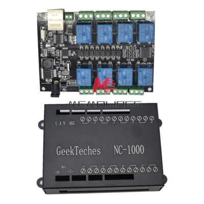 NC-1000 RJ45 TCP/IP Remote Control 8-Channel Relay 250VAC Network Controller