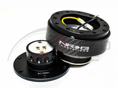 NRG STEERING WHEEL GEN 2.0 QUICK RELEASE BLACK BODY CARBON FIBER RING 200CF