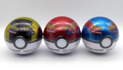 Pokemon Go Pokeball Tin Box - Pokeball Superball Ultraball Hyperball - EN