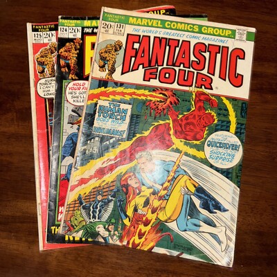 Set Of Three Fantastic Four Comic Books