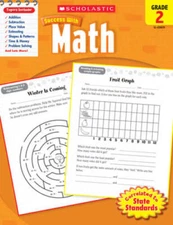 Scholastic Success with Math, Grade 2 (Scholastic Success with Work - VERY GOOD
