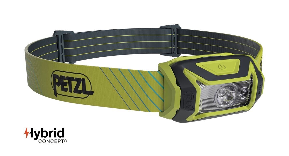 Faro Petzl TIKKA CORE - 450 lúmenes con iluminación roja - color amarillo