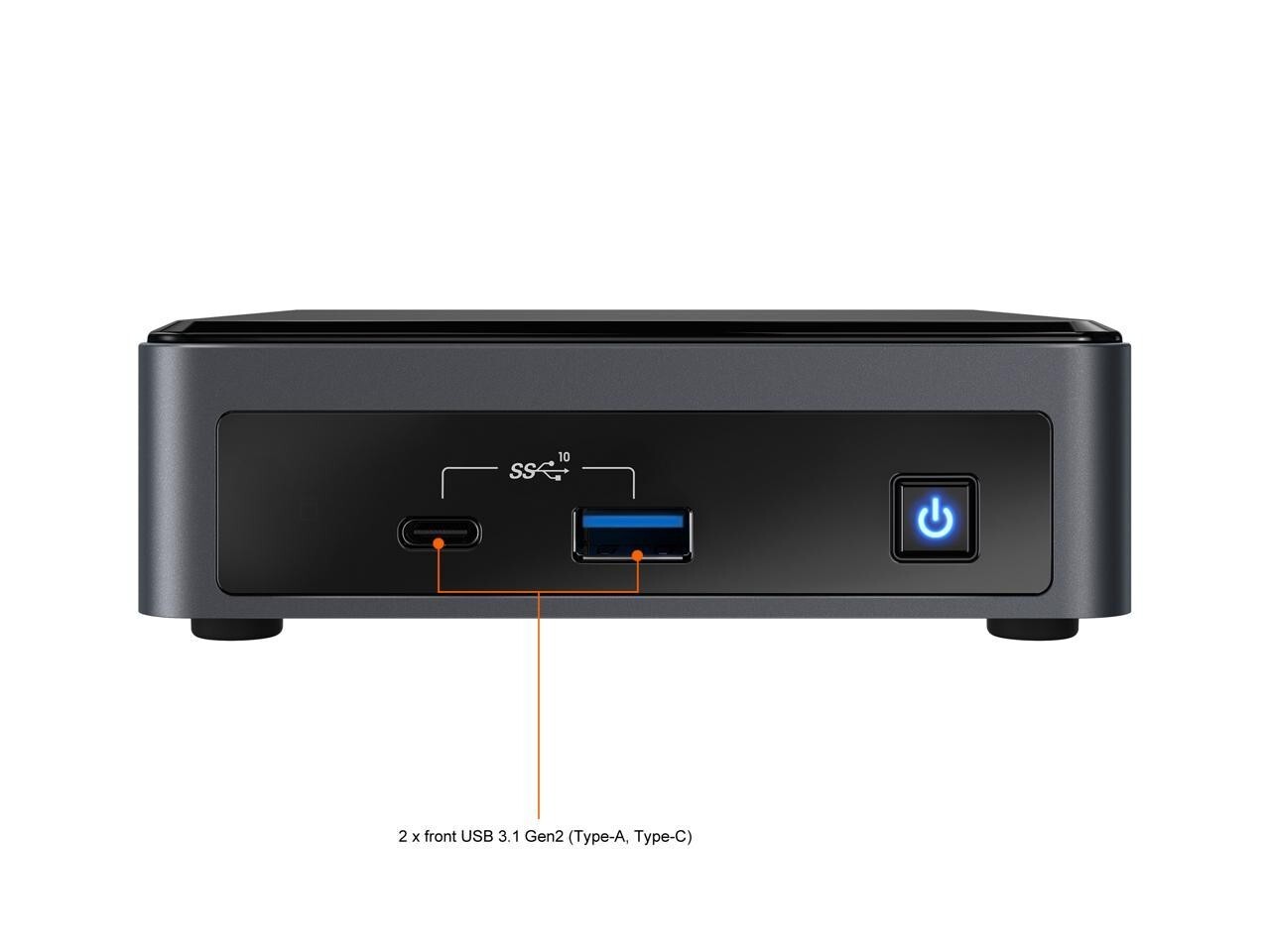 INTEL NUC7i5BNK i5-7260U 2.20GHz 8GB RAM (NEW M2 512GB SSD) w/Win10 upg 11 Prof - Picture 8 of 10