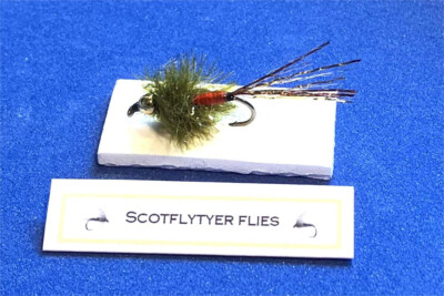 4 X Scotflytyer  Fire Orange Dazzlers  (Size 10 B830 Kamasan Hooks)