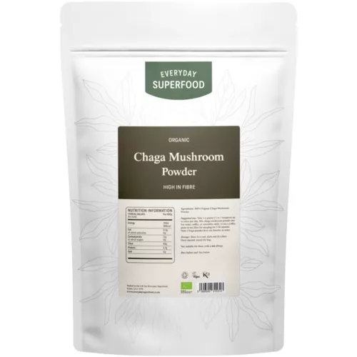 Organic Chaga Mushroom Powder, Perfect in Tea and Coffee, Wild Chaga Powder