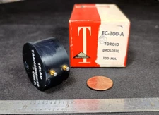New-In-Box Vintage Triad Filter Choke Molded Toroid 100mH (0.1H) Henry EC-100-A