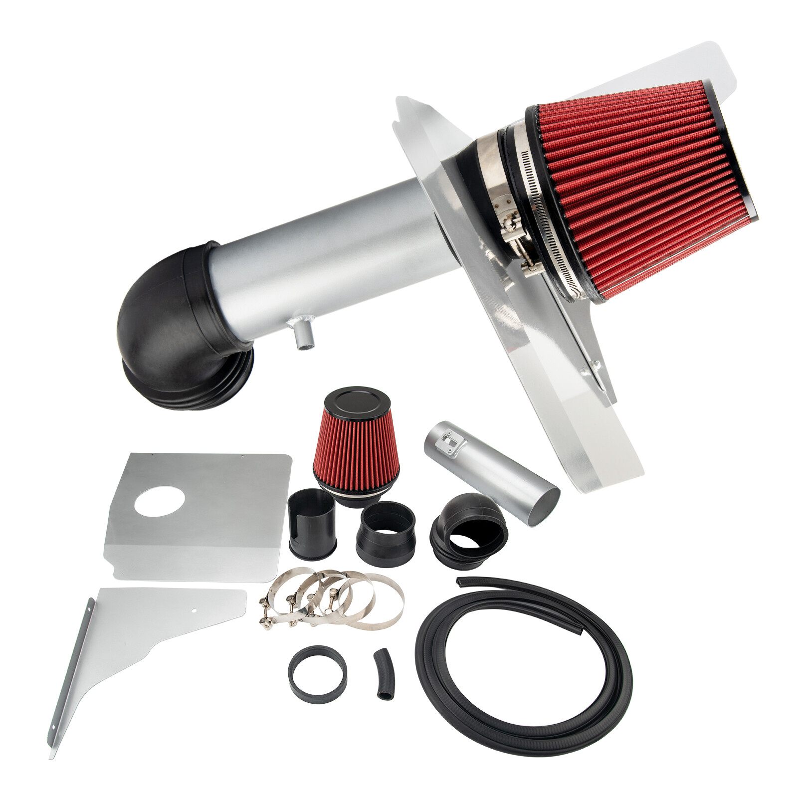 Heat Shield Cold Air Intake Kit Pipe For 2012 2013 2014 2015 Chevy Camaro 3.6L