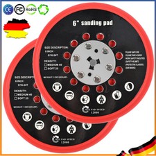 2x Multi-Loch Schleifteller für Bosch GET 75-6 75-150 65-5, GEX 33-6 34-6 34-150