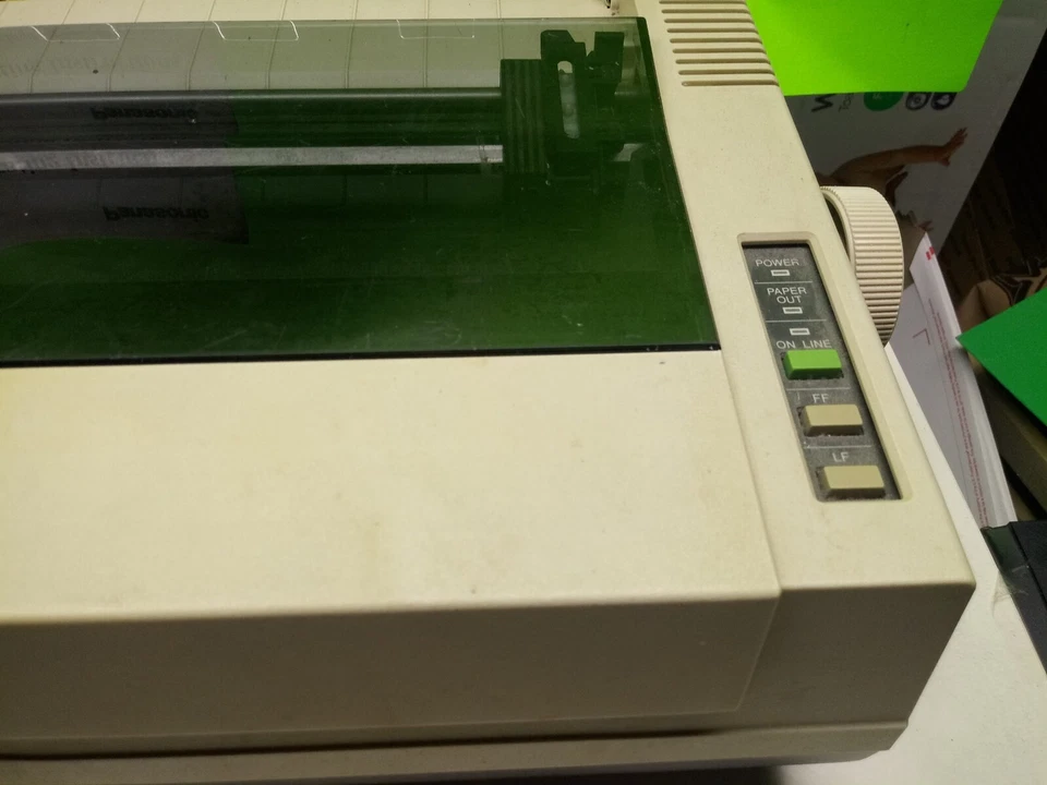 Panasonic KX-P1091 Quiet 24 Pin Monochrome Dot Matrix Printer w/ oweners manual - Image 2 of 4