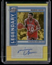 2020-21 Panini Contenders Optic Maurice Cheeks Legendary Auto Autograph Gold /10