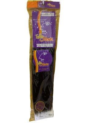 La Nova Italian Perm Yaki 100% Human Hair 14  Extension Weave Color ST1B-33 NIB