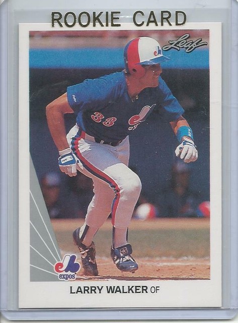 1990 Leaf Larry Walker Rookie Card RC 325 Mint EBay