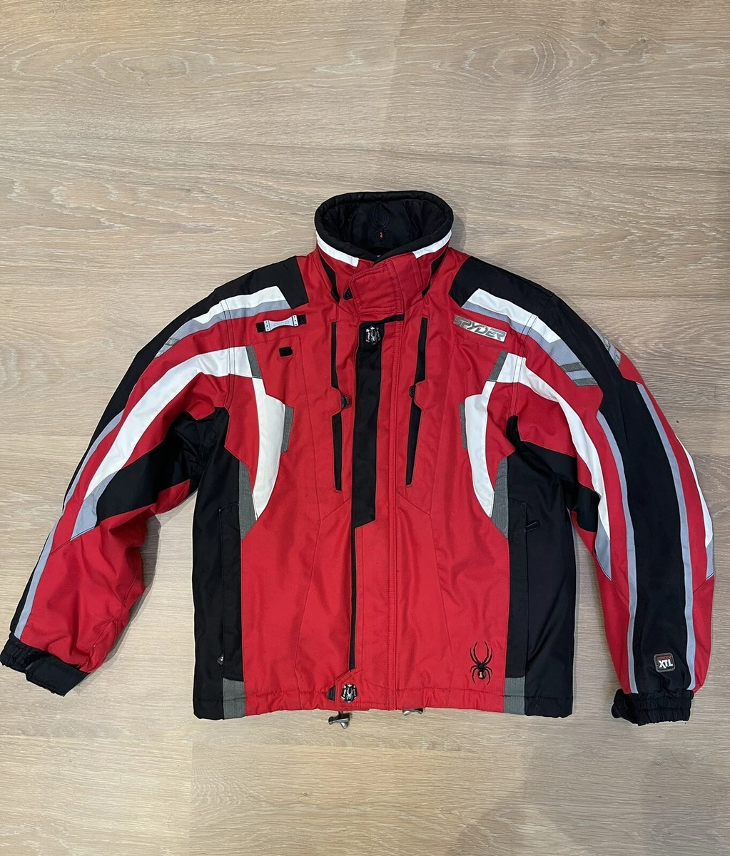 Boys Red Black White Spyder Thinsulate Ski Jacket