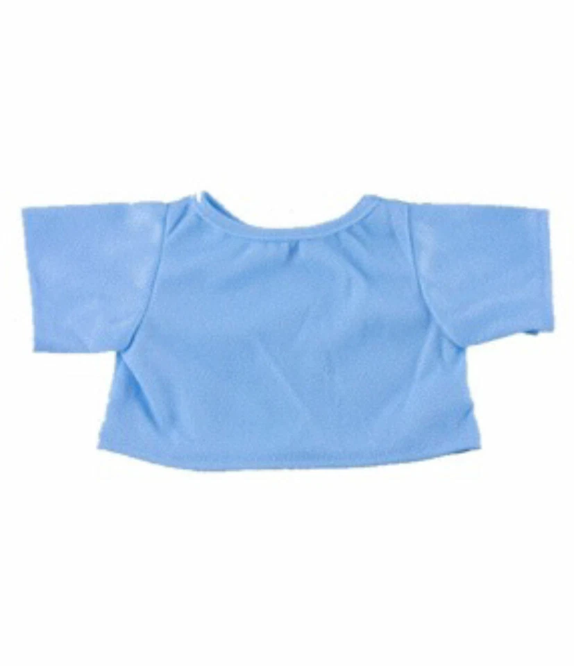 TEDDY MOUNTAIN Blaues T-Shirt Teddybär Kleidung Outfit passt 8" - 10" 20cm Bären und Tieren