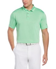 PGA TOUR NWT Men's Feeder Stripe Performance Golf Polo Shirt Green Size XL 62