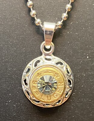 Starline 9mm Luger Brass Bullet Casing Pendant With Necklace