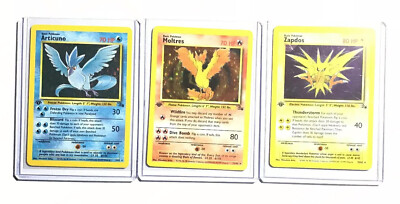 ポケモンカードゲーム PSA10 Sequential Set Legendary Birds Pokemon Original Legendary Birds - Zapdos - Articuno - Moltres
