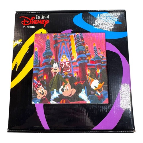 Vtg 1996 Walt Disney World 25th Anniversary The Art of Shirt Size 2XL NEW XXL - 第 1/5 張圖片