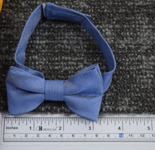 Boys Light Blue Bow Tie Little Baby Toddler Kids Pretied Hook Loop