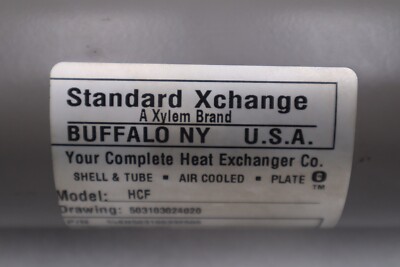 NEW Standard Xchange HCF SN503100332500 Tube Heat Exchanger STOCK 4817-A