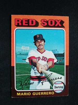 1975 Topps ''Mini'' Baseball Card # 152 Mario Guerrero - Boston Red Sox (EX)