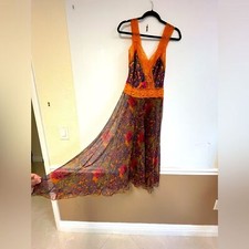 Vintage Victoria's Secret Gold Label Slip Dress Lace Nightgown Floral