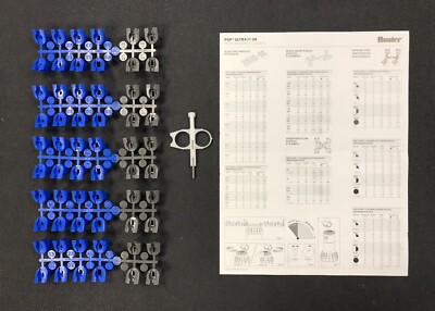5 Hunter Nozzle Trees and 1 Adjustment Tool for PGP-Ultra and I-20 Rotor 782900 