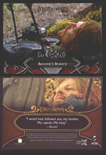 2022 Cryptozoic CZX Middle Earth Silver Parallel Base Card Singles 1-50 #/25 - Picture 42 of 52