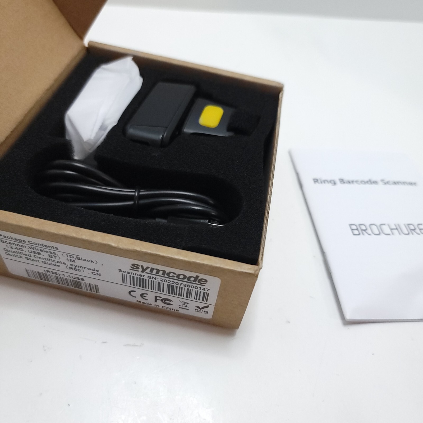 Symcode Ring Scanner Wearable Fingers Bar | Symcode 1d Mini Wireless Ring Barcode Scanner