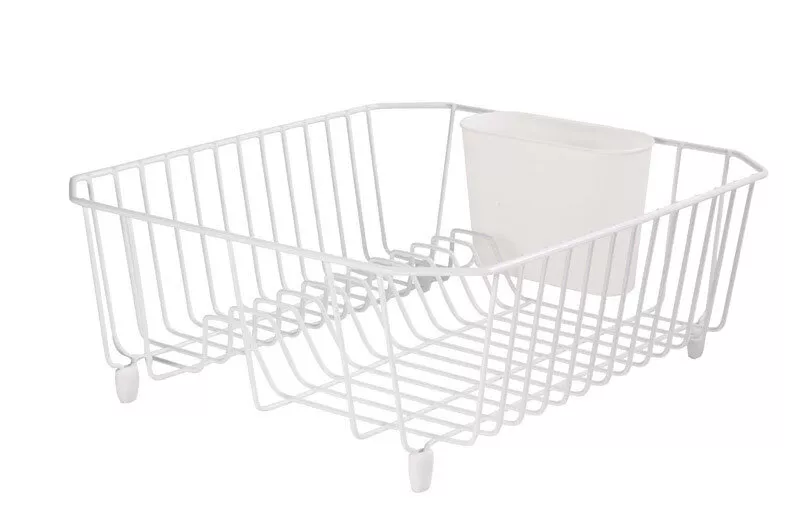 Rubbermaid 6008 AR WHT White Twin Sink Dish Drainer Pack of 6 eBay